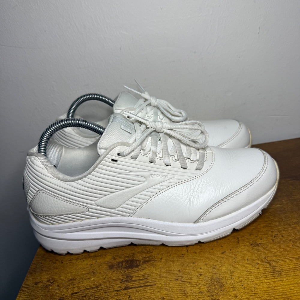 Brooks Addiction Walker 2 SR Walking Shoes Womens Size 9 White Slip Resistant